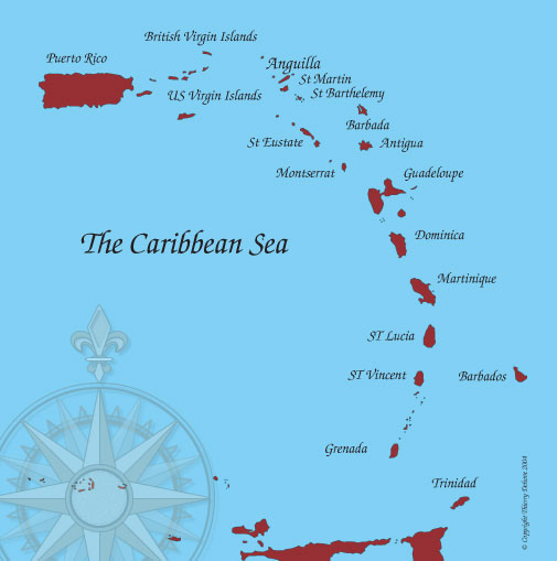 anguilla map caribbean sea